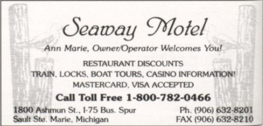 Byes Seaway Motel - Vintage Yearbook Ad